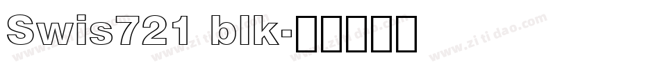 Swis721 blk字体转换